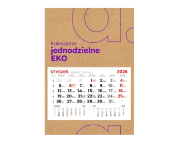 Kalendarze jednodzielne EKO