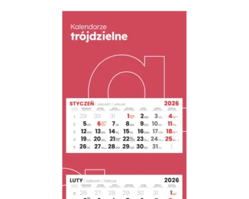 Kalendarze trójdzielne