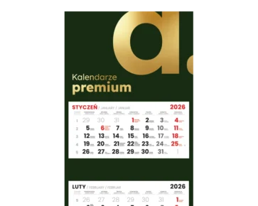 Kalendarze trójdzielne premium