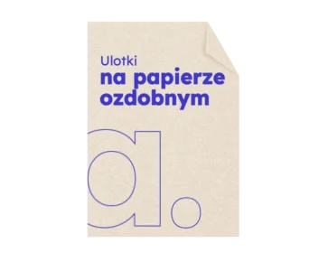 Ulotki na papierze ozdobnym