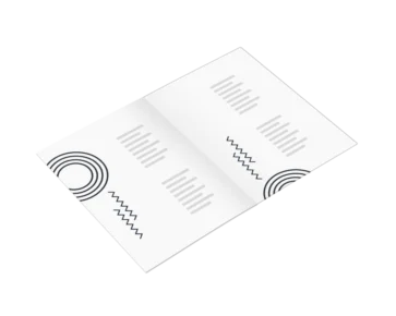 Karty menu klejone